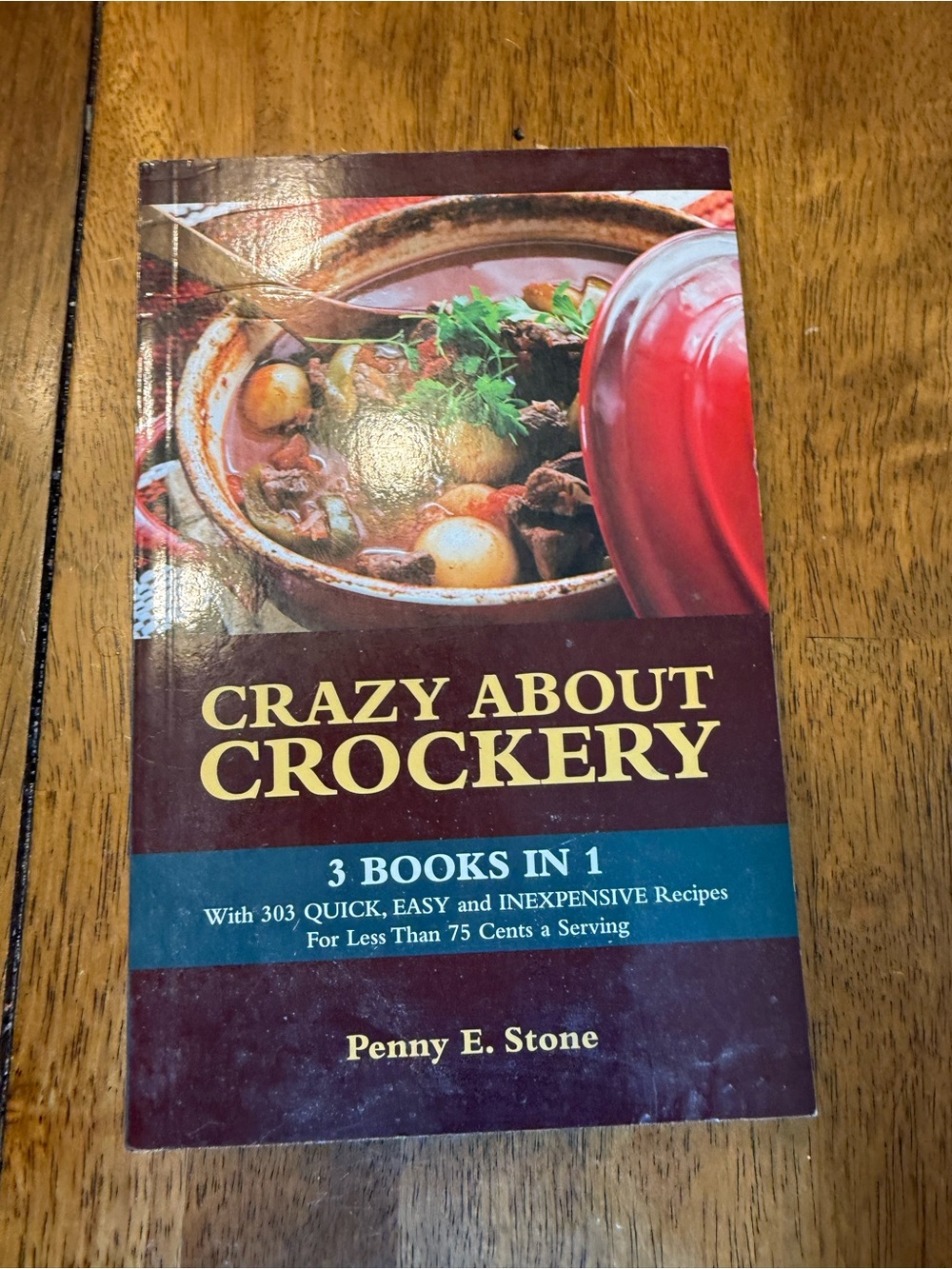 Crazy About Crockery Cookbook - Red Accent